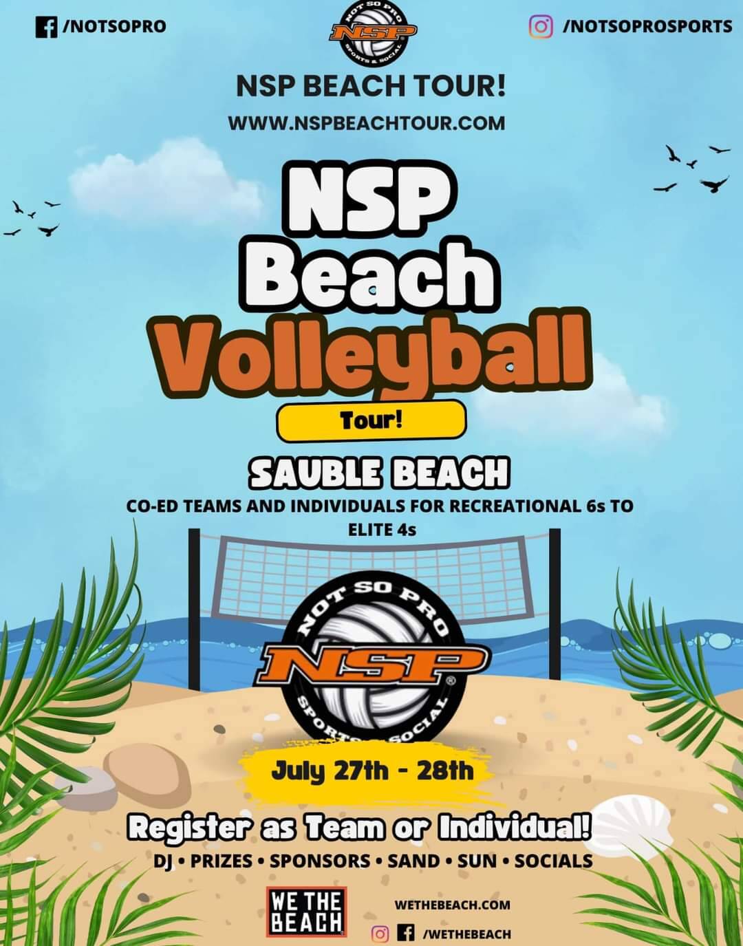 Beach Volleyball tournament in Sauble Beach